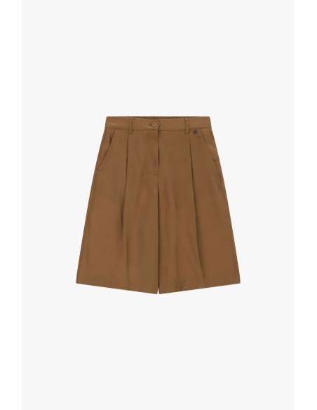 Shorts taille haute à pinces et poches latérales Dixie