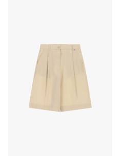 Dixie Shorts met hoge taille, plooien en zijzakken