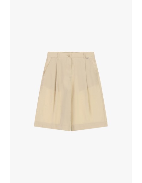 Shorts taille haute à pinces et poches latérales Dixie