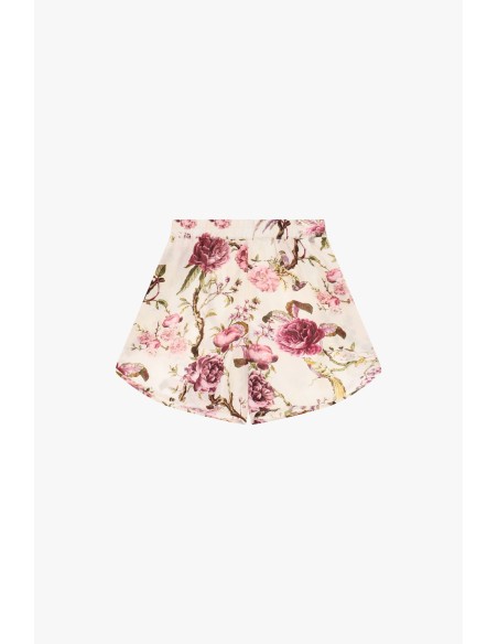Bloemenshorts, normale pasvorm, botanische print, Dixie
