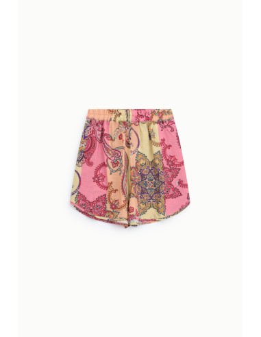 Shorts coupe regular à imprimé paisley aux couleurs vives Dixie