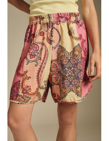 Dixie regular-fit shorts met levendige paisleyprint