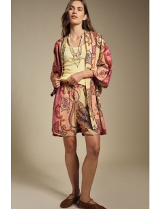 Dixie regular-fit shorts met levendige paisleyprint