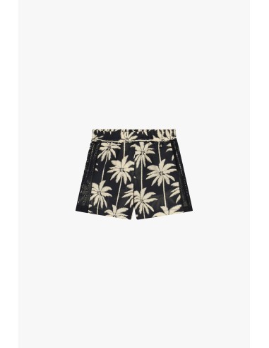 Short regular fit avec imprimé palmiers et empiècements ajourés Dixie