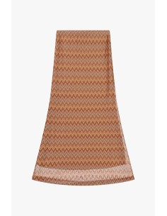 Dixie High Waist Zig Zag Print Long Skirt (jupe longue à taille haute imprimée en zigzag) 2