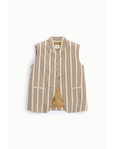 Gestreept vest met knoopsluiting aan de voorkant Dixie 2