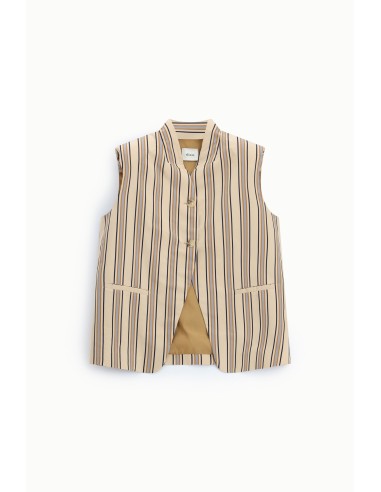 Dixie - Gilet à rayures boutonné sur le devant