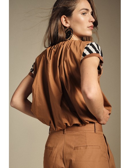 Gilet sans manches avec fermeture éclair et coupe ample Dixie