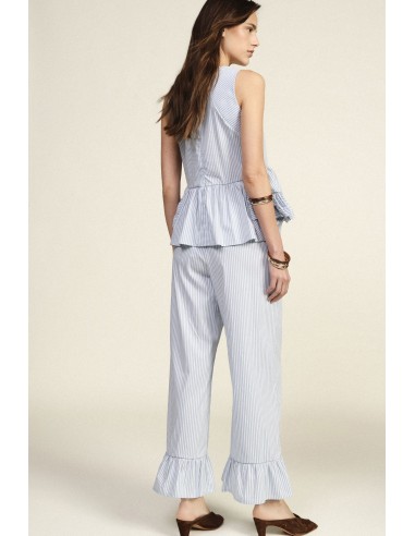 Pantalon rayé Palace avec volant Dixie Bottom