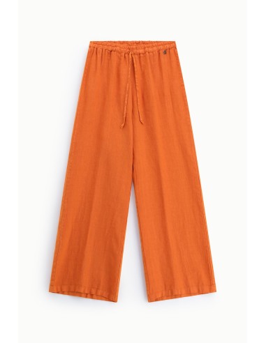 Pantalon large avec taille haute et cordon de serrage Dixie