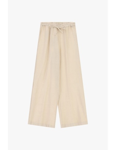 Pantalon large avec taille haute et cordon de serrage Dixie