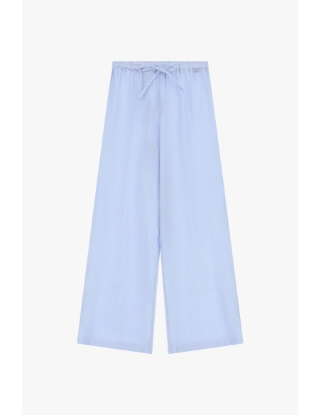 Pantalon large avec taille haute et cordon de serrage Dixie