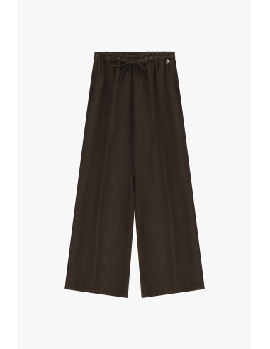 Pantalon large avec taille haute et cordon de serrage Dixie