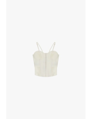 Top bustier Dixie à bretelles réglables et bonnets moulés