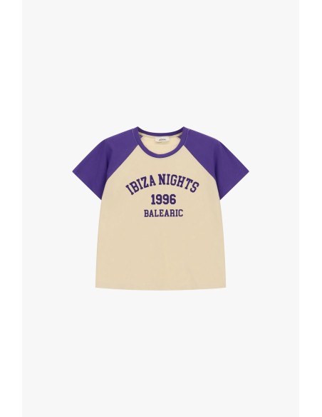 T-Shirt à manches raglan et imprimé Dixie sur le devant