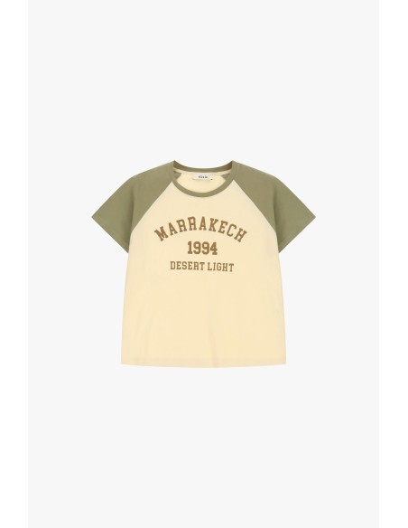 T-Shirt à manches raglan et imprimé Dixie sur le devant