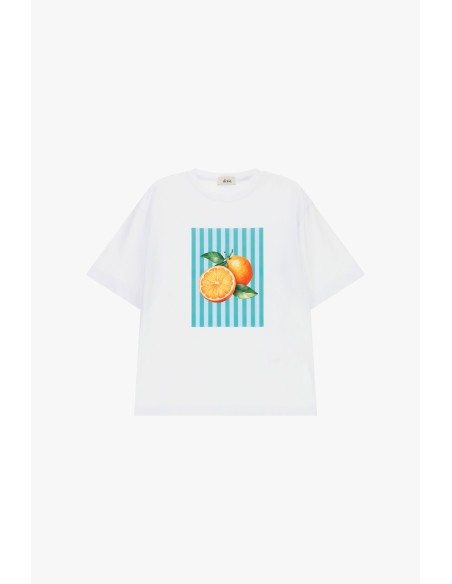Dixie Front Print Citrus Short-Sleeve T-Shirt