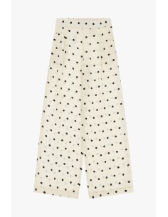 Pantalon palazzo à pois avec taille élastiquée Dixie 2