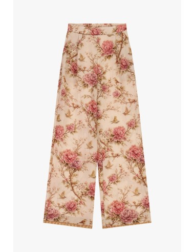 Pantalon palazzo à jambes larges et imprimé floral Dixie