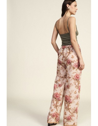 Pantalon palazzo à jambes larges et imprimé floral Dixie