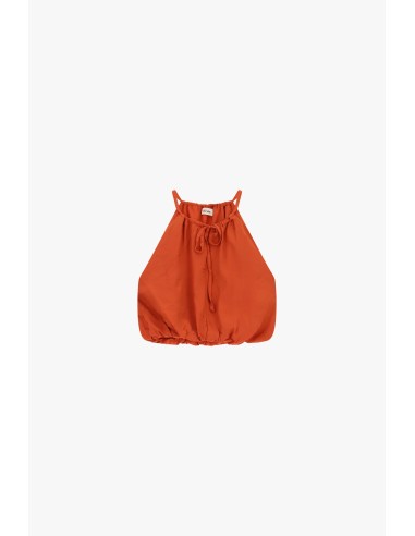 Cropped top met dunne bandjes en gerimpelde onderkant Dixie