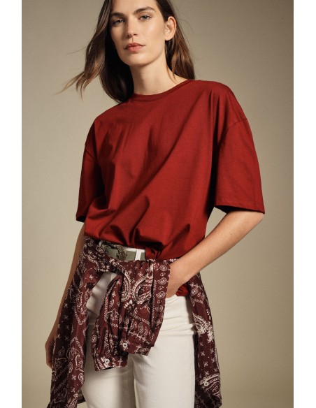 T-shirt à manches courtes et coupe carrée Dixie