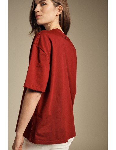 Dixie T-shirt met korte mouwen en rechte snit
