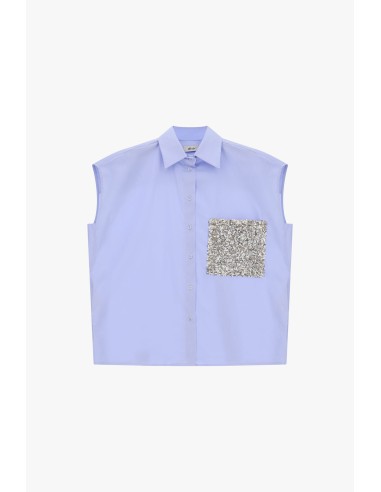 Chemisier sans manches avec poche à paillettes Dixie