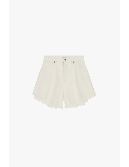 Short à coupe régulière avec ourlet effiloché et cinq poches S.V.P.