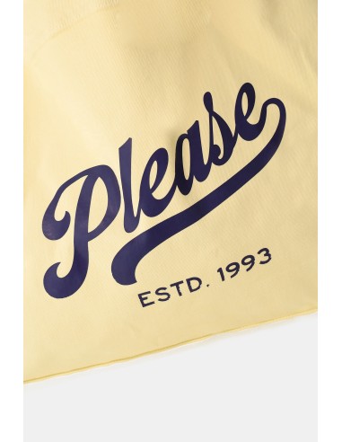 Grand sac cabas avec imprimé frontal Please