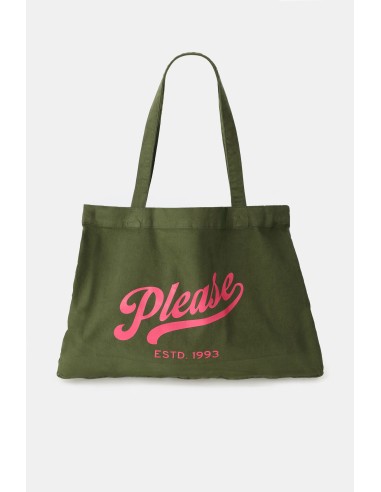 Ruime shopper met opdruk aan de voorkant Please