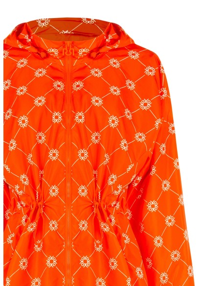 Lange waterdichte jas met monogram van Rinascimento
