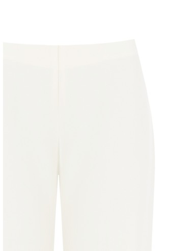 Pantalon palazzo en tissu fluide avec fermeture éclair latérale Rinascimento