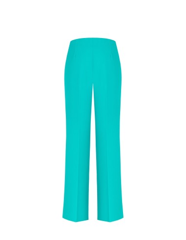 Pantalon palazzo en tissu fluide avec fermeture éclair latérale Rinascimento