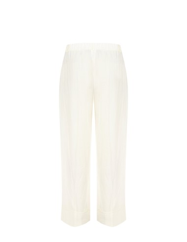 Pantalon palazzo en mélange de viscose à effet légèrement froissé Rinascimento Curvy