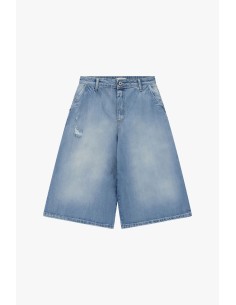 Bermuda à cinq poches avec effet délavé Please 2