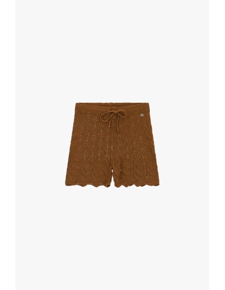 Short en tricot à coupe régulière avec cordon s'il vous plaît