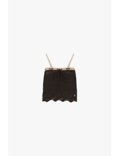 Top sans manches en crochet avec bordure ajourée cotevalui 2