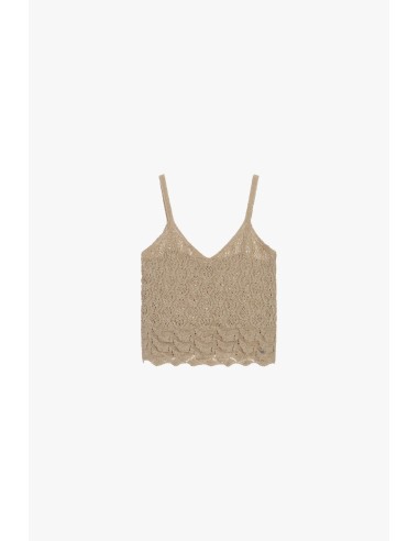 Top sans manches en crochet avec bretelles.prije cw?