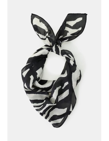 Foulard léger à imprimé zébré avec bord fini s’il vous plaît