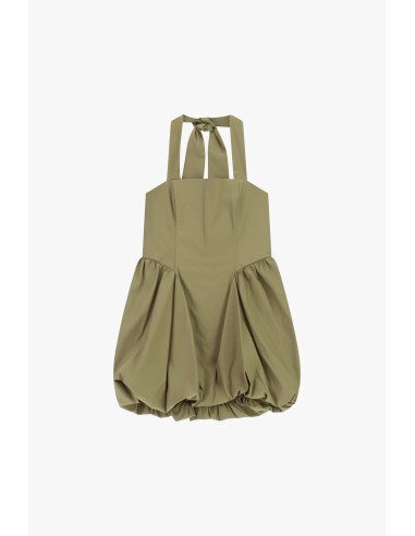 Robe courte à larges bretelles et bas ballon Dixie