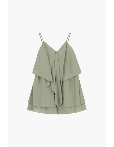Robe courte à volants et fines bretelles Dixie