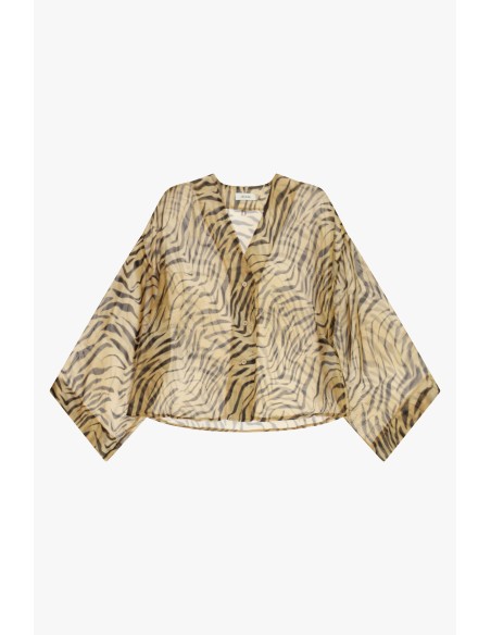 Dixie - Chemise large à manches longues et à motifs d'animaux