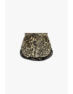 Short animalier avec bordures en dentelle et nœud Dixie