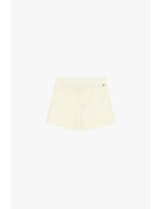 Geperforeerde gebreide shorts met elastische taille van Dixie