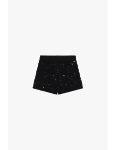 Geperforeerde gebreide shorts met elastische taille van Dixie 2