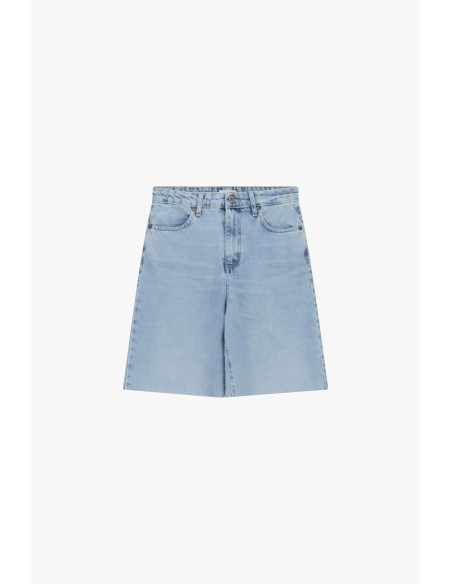 Short en denim taille haute à cinq poches Dixie