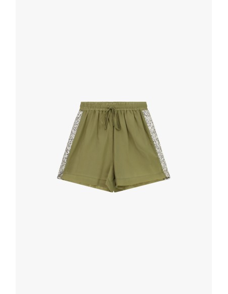 Dixie regular-fit shorts met pailletten aan de zijkanten