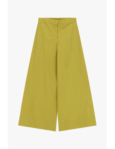 Pantalon palazzo à taille élastique et détail bouton Dixie
