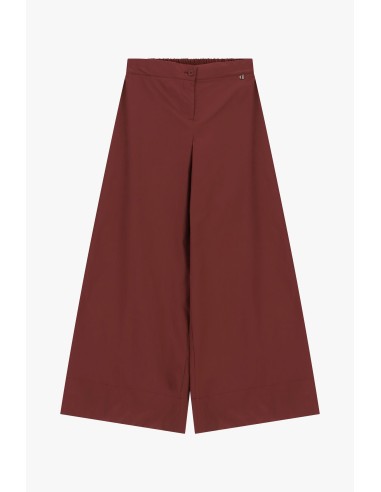 Pantalon palazzo à taille élastique et détail bouton Dixie